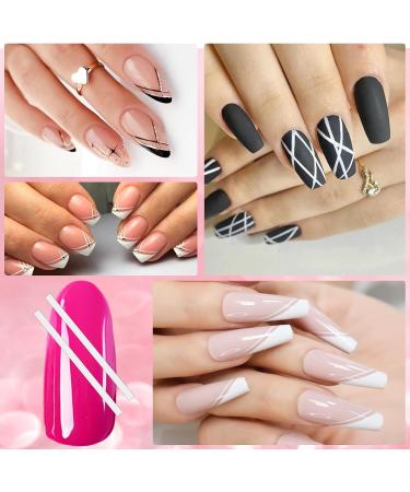 1638-Piece French Nails Template & 36 Sheet Self-Adhesive Stencils - DIY Gel Nail Art & Tip Guides - Buy Online on GoSupps.com