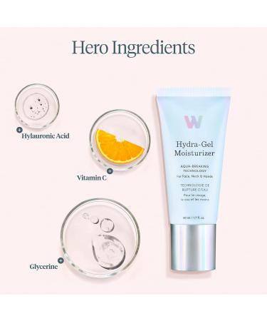 Wonderskin Hydra Gel Face Moisturizer - Hydrating Vitamin C & Hyaluronic Acid Cream for Soft Radiant Glow | 1.7oz International Shipping Available - Buy Online on GoSupps.com
