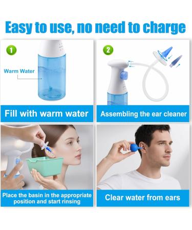 Ear Wax Removal Kit Easy to Operate Manual Ear Irrigation Flushing System for Adults & Kids Safe and Effective Ear Cleaner Tool for Wax Build Up Flushing - Buy Online on GoSupps.com