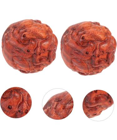 Magiclulu Palm Massage Balls - Decorative Wooden Hand Exercise Balls for Tension Relief & Relaxation - Effective Hand Massager - Buy Online on GoSupps.com