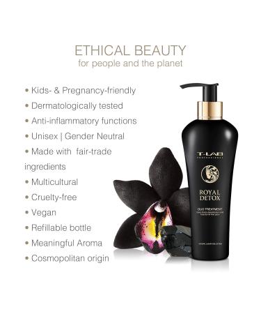 T-LAB PROFESSIONAL Royal Detox Duo Treatment | Deep Detox for Hair Smoothness & Glow | Heat & UV Protection 10.14 Fl Oz - Buy Online on GoSupps.com
