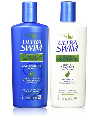 UltraSwim Anti-Chlorine Shampoo and Repairing Conditioner 2 Pack, 207 ml – Repair, protect and nourish your hair after swimming
