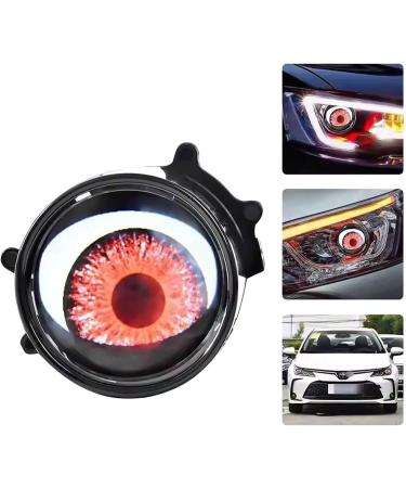 Devil Eyes Light for Cars USB Devil Eye Demon Evil Eyes Headlight Demon Eye Headlights Auto Car Motorcycle Mini Projector Lens Lamp for Any Car Model with Lenses (Flat Mirror) - Buy Online on GoSupps.com