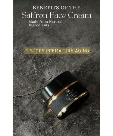 SpaVed Natural Vegan Saffron Face Cream day moisturiser for a radiant and glowing complexion 50g - Buy Online on GoSupps.com