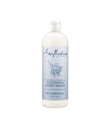 SheaMoisture Soothing Body Wash for Delicate Skin Oatmeal and Vitamin E Cruelty Free Skin Care  Made with Fair Trade Shea Butter 19.8 oz