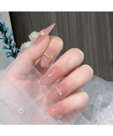 NICENEEDED 3D Boxed Metal Alloy Nail Charms Metallic Braid Rivets Nail Studs with Gold Caviar Beads Multiple Shapes Nail Decorations for Manicure Design DIY Craft - Buy Online on GoSupps.com