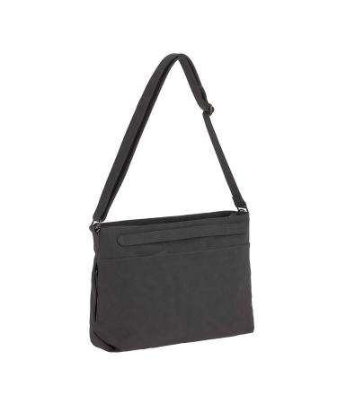 L SSIG Vegan Leather Baby Diaper Bag - Tender Shoulder Bag in Anthracite | Stylish & Functional International Shipping - Buy Online on GoSupps.com