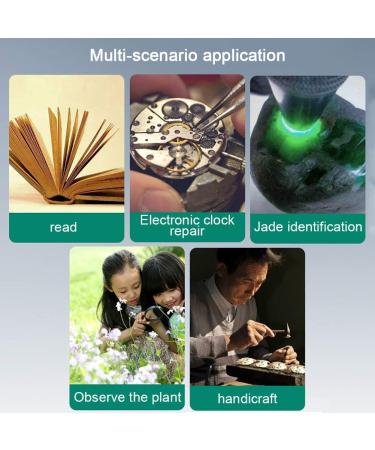 Magnifying Glass with Light and Stand 8 LED Handheld Magnifying Glass Foldable Reading Magnifier Small Gift - Buy Online on GoSupps.com
