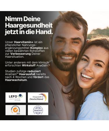 Imperio Hair Vitamins - High-Dose Anagain Biotin Zinc & Selenium for Stronger Hair Growth | 120 Capsules - German Quality - Buy Online on GoSupps.com
