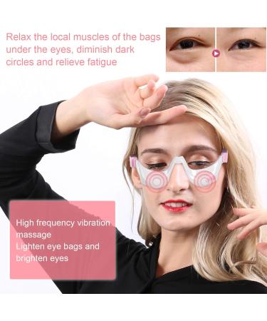 Electric Eye Massager for Dark Circles & Fatigue Relief - EMS Microcurrent Technology - White - Buy Online on GoSupps.com