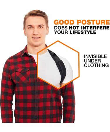 Adjustable Back Posture Corrector for Women & Men - Comfortable Brace for Slouching & Hunching - Clavicle Support - Chest Size 25-50 - Buy Online on GoSupps.com