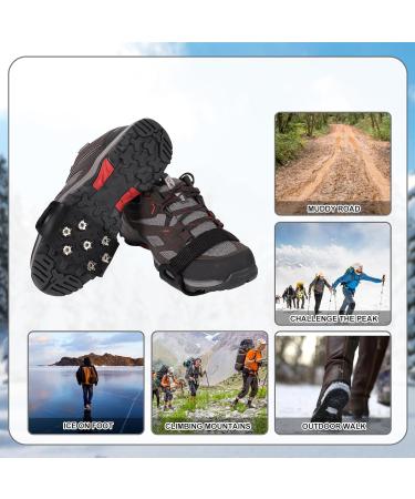 Buy 2 Pairs of Non-Slip Ice Cream Tunnels | Snow Pikes & 7-Point Crampons for Boots - International Shipping - Buy Online on GoSupps.com
