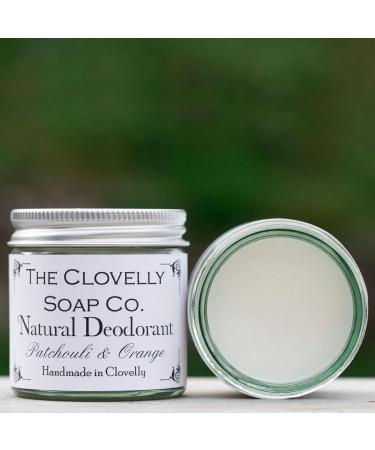 Clovelly Soap Co Natural Handmade Deodorant Balm Patchouli & Orange 60g Glass Jar - Buy Online on GoSupps.com