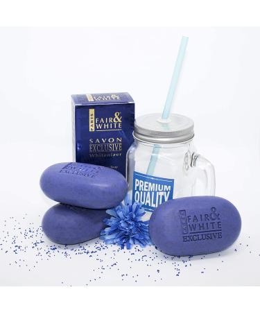 FAIR & WHITE Exclusive Exfoliating Soap 200g/7oz - Moisturizing Bar for Face & Body - Buy Online on GoSupps.com