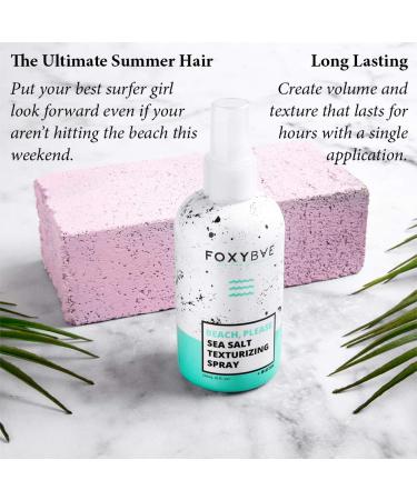 FoxyBae BEACH PLEASE Sea Salt Spray 8 Fl oz - Texturizing & Volumizing Hair Spray for Men & Women - with Biotin for Hair Growth - Wavy Hair Products - Buy Online on GoSupps.com