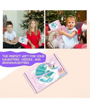 Canvalite 6-Piece Handmade Bathing Balls Gift Set for Kids - Unicorn Bubble Bath Bombs & Jewelry for Girls - Buy Online on GoSupps.com
