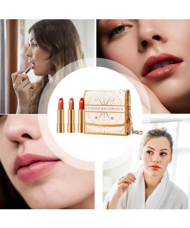  Tewzafiya Women's lipstick 3 colors matte lipstick long-lasting effect lip gloss kit nude color waterproof for travel and special occasions - Buy Online on GoSupps.com