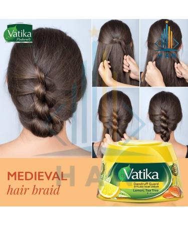 Vatika Naturals Nourish & Protect Styling Hair Cream - Henna Almond & Aloe Vera | 140 ml | Nourishing Vatika Oils - International Shipping Available - Buy Online on GoSupps.com