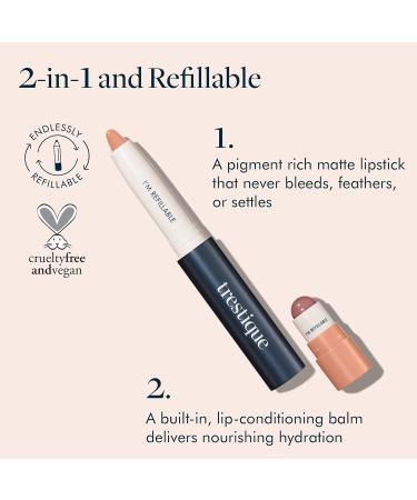 Buy TRE STIQUE Matte Lip Crayon & Gloss Balm - 2-in-1 Lip Kit | International Shipping Available - Buy Online on GoSupps.com
