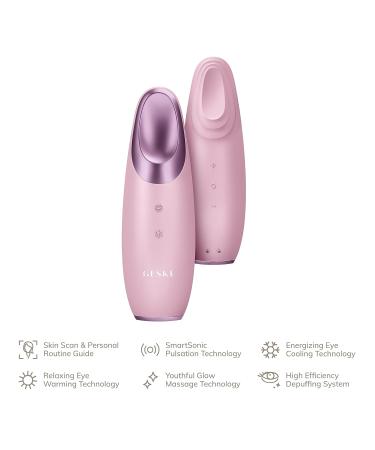 Geske SmartAppGuided Warm & Cool Eye Energizer | 6-in-1 Eye Massager for Dark Circles & Puffiness | Electrical Eye Massage Device in Pink - Shop Now! - Buy Online on GoSupps.com