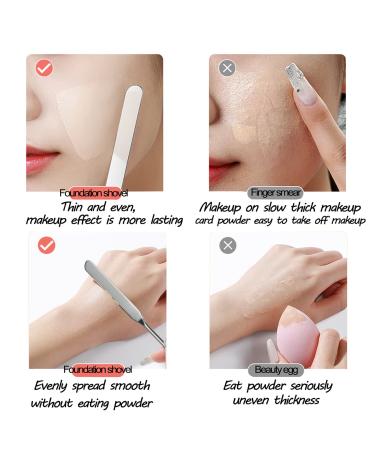 3 PCS Stainless Steel Makeup Spatula Set | Professional Facial Mixing Stick for Makeup Artists - Buy Online on GoSupps.com