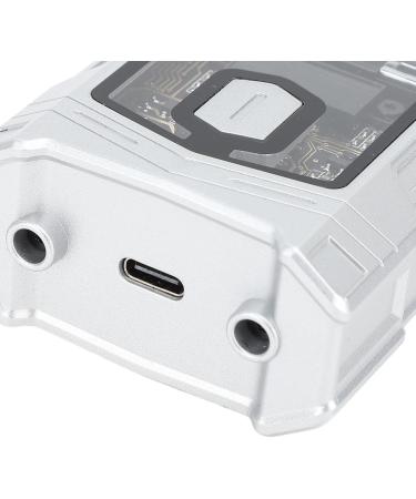 Mini Barschneider - Self-Sharpening Beard Cutter with Noiseless LED Display Waterproof & Rechargeable | Perfect Gift for Home & Travel - Silver - Buy Online on GoSupps.com