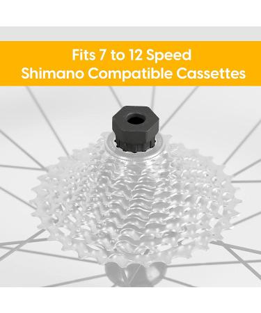 Bikehand Bike Freewheel and Cassette Tool - 12-Spline 22.8mm Fittings for Shimano - Installation and Removal - Not Compatible with Sram XD Drive - Buy Online on GoSupps.com
