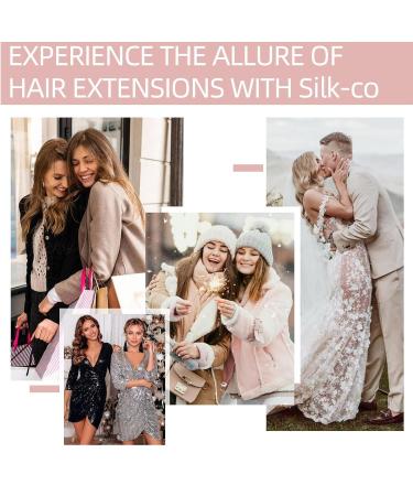 Silk-Co Tape in Extensions - Real Hair 55cm Chocolate Brown Balayage | 25g 10pcs Skin Weft Hair Extensions - Buy Online on GoSupps.com