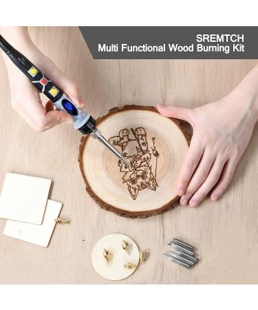 Pyrography Pen Kit 43Pcs | Wood Burning 80W Soldering Iron Kit | Adjustable Temperature | DIY Tool Set for Embossing, Carving, and Pyrography - Buy Online on GoSupps.com