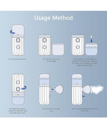 2 in 1 Eye Facial Mister Sprayer | Portable Nano Ionic Eye Sprayer for Skin and Eye Care | Replenishment Instrument for Dust Removal and Eye Fatigue Relief - Buy Online on GoSupps.com