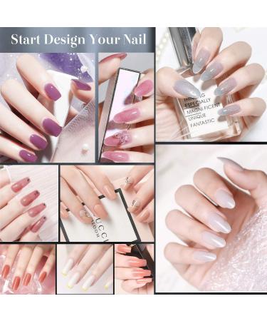 Acrylic Nail Kit for Beginners Gel Polish Kit with UV Lamp Acrylic Nail Set with Glitter Acrylic Powder Complete Starter Kit Acrylic Nail Supplies - Buy Online on GoSupps.com