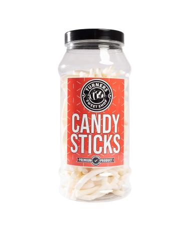 Candy Sticks - 395g by Turners Sweet Shop Traditional Retro Gift Jar Classic Original Pick & Mix Sweets Quality Confectionary Fantastic Gifts for Him Her or Them