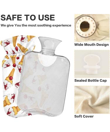 Buy Naanle Watercolor Hot Water Bottle 1L with Cover | Pain Relief & Heat Therapy for Bed Hands & Feet - International Shipping Available - Buy Online on GoSupps.com