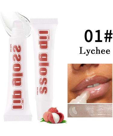 Transparent Lip Gloss for Women Fruit Flavored Lip Gloss Set - 8X Jelly Tinted Lip Butter Oil Assorted Fruity Flavors Lip Gloss B - Buy Online on GoSupps.com