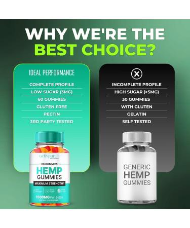 Activ Pure Hemp Gummies - ActivPure Supplement Hemp Gummies - Maximum Strength All Natural Overall Health and Wellness Support Activ Pure Health Gummy Reviews (3 Pack) - Buy Online on GoSupps.com