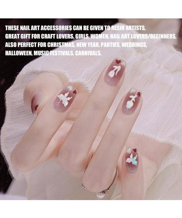 3D Butterfly Nail Charms - 2 Boxes of 12 Grids Resin Gems for Nail Art Design and Decoration - DIY Crafts Supplies (D Pattern) - Buy Online on GoSupps.com