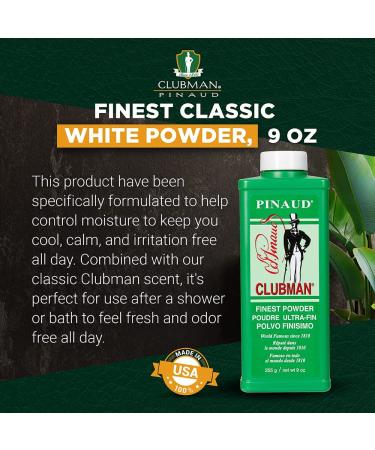 Pinaud Clubman Powder 9 oz (Pack of 5) - Buy in Bulk and Save on Your Favorite Grooming Essential! - Buy Online on GoSupps.com