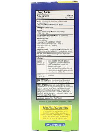 JointFlex Pain Relieving Cream Arthritis 4 oz. by Joint Flex - Buy Online on GoSupps.com