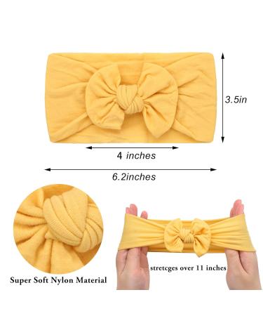 Joyoyo 12-Piece Baby Headband Set | Soft Hair Loops for Newborns & Toddlers | Solid Color Wide Frontal Ligaments | Perfect for Girls - Buy Online on GoSupps.com