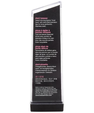 Buy Tweezerman Stainless Steel Slant Tweezers in Granite Sky - Precision Beauty Tool for Flawless Brows | International Shipping Available - Buy Online on GoSupps.com