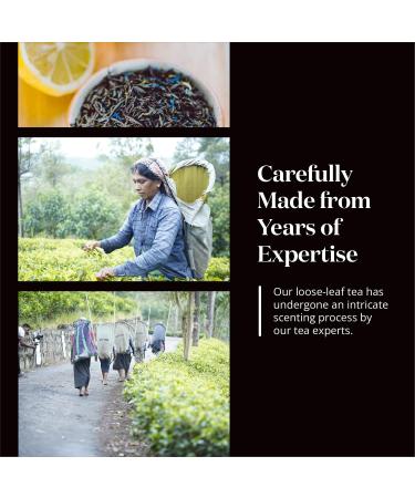 Supreme Earl Grey Tea Loose Leaf - Natural Blend of Sri Lankan Black Tea Bergamot Extract & Blue Cornflowers - Rich Citrusy & Floral Notes - Easy to Brew Earl Grey Tea by The Tea Makers of London 125g Caddy - Buy Online on GoSupps.com