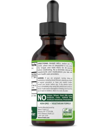 Nature's Truth Vitamin D3 K2 Liquid Drops with MK-7 - 2 Fl Oz | Vegetarian, Non-GMO & Gluten Free | Essential Vitamin Support - Buy Online on GoSupps.com