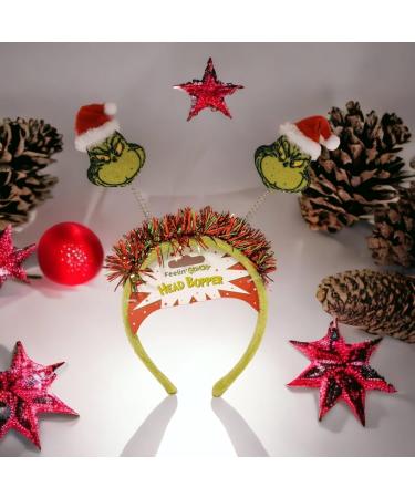 Divas World Grinch Christmas Head Bopper: Festive Holiday Party Headband Costume Accessory Hair Band - Buy Online on GoSupps.com