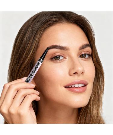 Rieoany 2in1 eyebrow stick with eyebrow gel waterproof eyebrow gel eyebrow stick with 4 fork tips for natural eyebrows longlasting eyebrow stick light brown - Buy Online on GoSupps.com