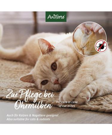 Aniforte Ear Mite Oil for Dogs Cats & Rodents - 20ml Gentle Care for Ear Mites Itching & Discharge - Buy Online on GoSupps.com