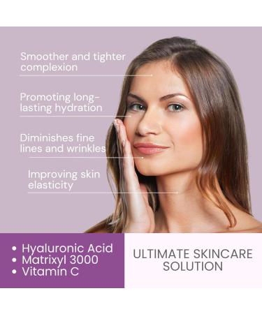 Ammuri S rum Visage Anti- ge Peptide + Matrixyl 3000 avec S rum Hyaluronique et S rum Vitamine C pour Soins de la Peau Soins du Visage - Flacon de 30 ml - Buy Online on GoSupps.com