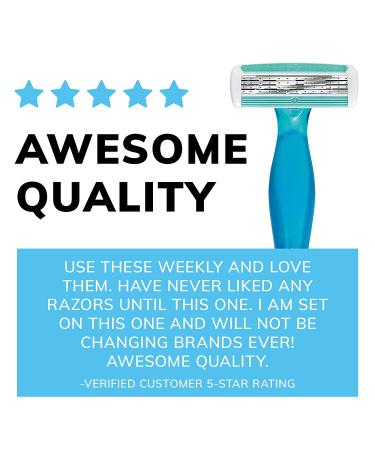 BIC Soleil Comfort 4-Blade Disposable Razors for Women - Sensitive Skin, Smooth & Close Shave - 3 Piece Set - Buy Online on GoSupps.com