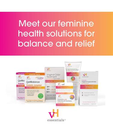 vH essentials Vaginal Odor Treatment - pH Balanced Suppositories - 6 Tablets with Applicator (667-06) - Buy Now - Buy Online on GoSupps.com