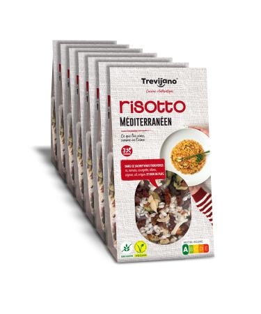 TREVIJANO Mediterranean Risotto: 7 sachets of 280 g each. A mixture of rice and vegetables, without additives. Each sachet contains 3 portions of Risotto