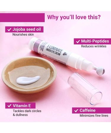 So_true i-luminate Under Eye Cream for Dark Circles | Puffiness & Fine Lines Relief | Aloe Vera Jojoba & Vitamin E | 15g | All Skin Types | International Shipping Available - Buy Online on GoSupps.com
